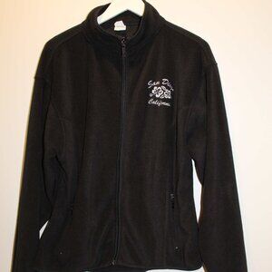 Black San Diego Fleece Jacket - Sz XXL